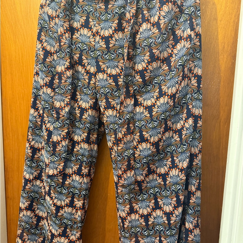 Floral Boot Cut Pants